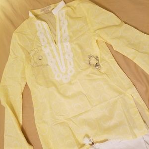 Beatifully beaded peasant blouse